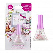 Лак для ногтей peel-off серии Конфетти-Микс, жемчужно-розовый микс с сердечками, Lukky, Т16749
