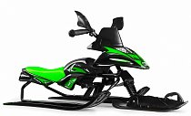 Снегокат-снегоход Small Rider Scorpion SOLO, черный с зеленым, 1643223
Small