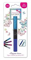 Lukky Дерзкий блеск Тушь и блёстки для ресниц Синий с синими блестками Т18921