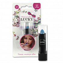 Lucky помада, меняющая цвет на розовый, базовый цвет: голубой, на блистере, 1toy, Т11939