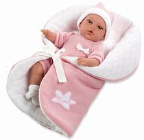 Кукла Arias Elegance звук, одеяло-конверт 33 см, Т13725