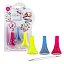 Набор Lukky - Точки и Горошки, 3 лака для ногтей и инструмент для нанесения точек и горошков, Т16761