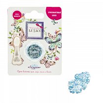 Клейкие блёстки для лица и тела сухие, спрессованные, цвет "Лазурит", Lukky, Т18901