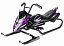 Снегокат-снегоход Small Rider Scorpion DUO, две лыжи спереди (черный с фиолетовым), 1643221