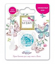 Клейкие блёстки для лица и тела сухие, спрессованные, цвет "Бирюза", Lukky, Т18899