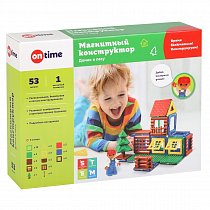 Магнитный конструктор On time "Домик в лесу", 53 детали, 45050