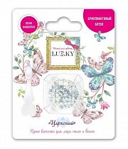 Клейкие блёстки для лица и тела сухие, спрессованные, цвет "Цирконий", Lukky, Т18896
