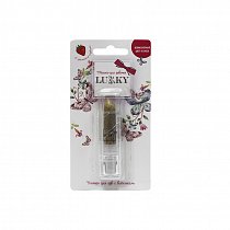 Помада для губ с блёстками - золотистая, с ароматом клубники, блистер, Lukky, Т15385