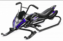 Снегокат-снегоход Small Rider Scorpion DUO, две лыжи спереди (черный с синим), 1643220