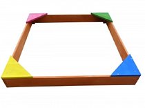 Песочница деревянная цветная малая, 01080601
