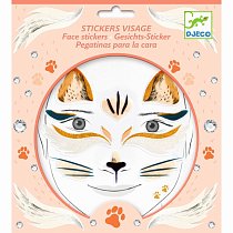 Наклейки для лица Кошка, 09214 Djeco
