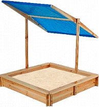 Песочница деревянная с крышей , 01080102