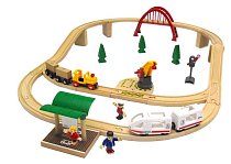BRIO Деревянная железная дорога Грузовой и пассажирский составы БРИО 33582