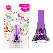 Лак Lukky серия Конфетти, цвет 15К, фиолетовый с блестками, Т14132
