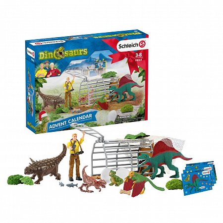Рождественский адвент календарь Dinosaurs 2020, Schleich, 98064
