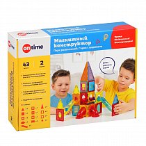 Магнитный конструктор On time "Парк развлечений", 43 детали, 45037