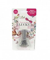 Лак, серия Конфетти, цвет 07К, серебряный с блестками, Lucky, Т14140