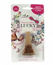 Лак Lucky серия Конфетти, цвет 08К, золотой с блестками, блистер, объем 5,5 мл., Lucky, Т14134