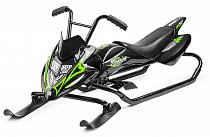 Снегокат-снегоход Small Rider Scorpion DUO, две лыжи спереди (черный с зелёным), 1643219