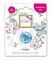 Клейкие блёстки для лица и тела сухие, спрессованные, цвет "Сапфир", Lukky, Т18898