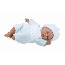 Мягконабивная кукла Arias Elegance в голубом костюме (звук), 28 см, Т11093