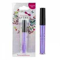 Голографический блеск для губ, фиолетовый, с ароматом черной смородины, Lukky, Т16769