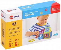 Магнитный конструктор On time "Домик", 22 детали, 45005